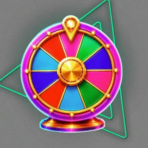 Colourful prize wheel