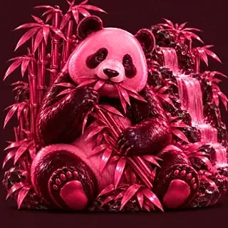 Panda eating bamboo — Run4Win